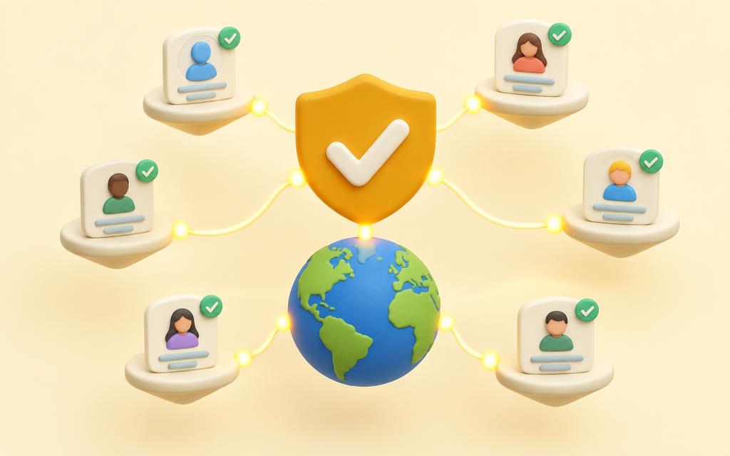 Verified accounts network protected by escrow